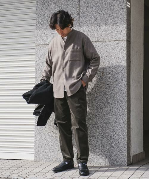 URBAN RESEARCH DOORS / アーバンリサーチ ドアーズ シャツ・ブラウス | フラノバンドカラーシャツ | 詳細17