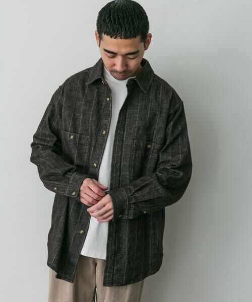 URBAN RESEARCH DOORS / アーバンリサーチ ドアーズ シャツ・ブラウス | OUTDOOR EXCHANGE起毛ネルシャツ | 詳細15