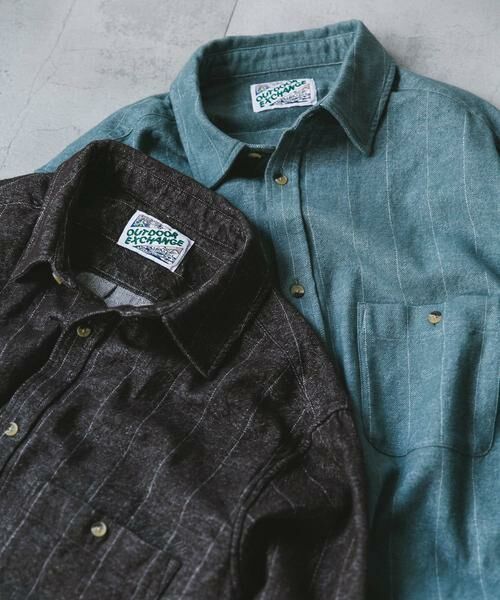 URBAN RESEARCH DOORS / アーバンリサーチ ドアーズ シャツ・ブラウス | OUTDOOR EXCHANGE起毛ネルシャツ | 詳細20