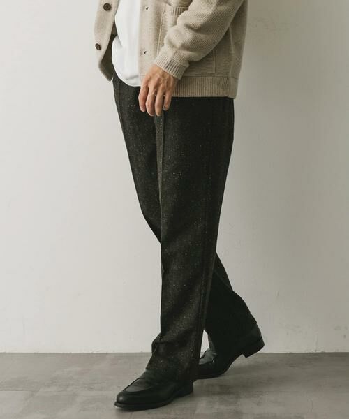 URBAN RESEARCH DOORS / アーバンリサーチ ドアーズ その他パンツ | ウールブレンドネップワンタックパンツ | 詳細10