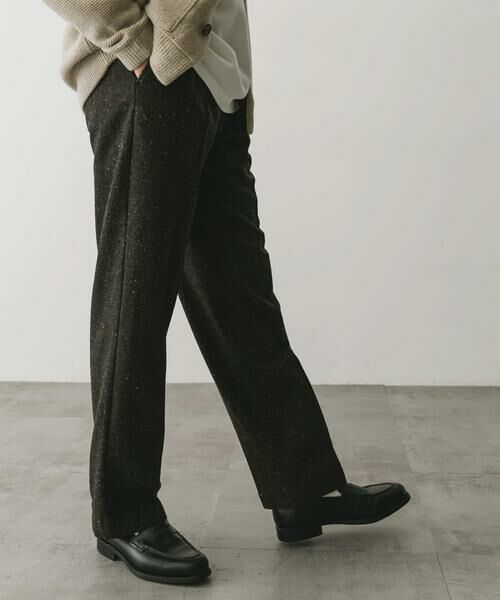 URBAN RESEARCH DOORS / アーバンリサーチ ドアーズ その他パンツ | ウールブレンドネップワンタックパンツ | 詳細12