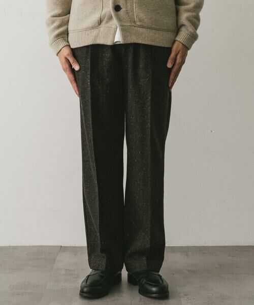 URBAN RESEARCH DOORS / アーバンリサーチ ドアーズ その他パンツ | ウールブレンドネップワンタックパンツ | 詳細16