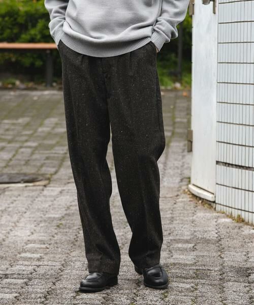 URBAN RESEARCH DOORS / アーバンリサーチ ドアーズ その他パンツ | ウールブレンドネップワンタックパンツ | 詳細2