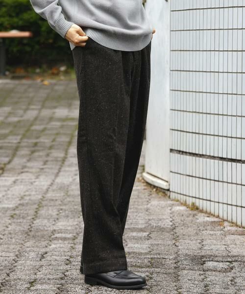 URBAN RESEARCH DOORS / アーバンリサーチ ドアーズ その他パンツ | ウールブレンドネップワンタックパンツ | 詳細3