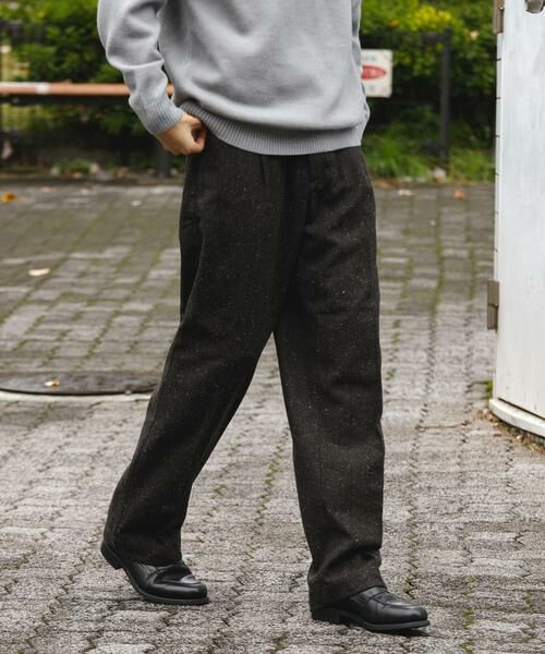 URBAN RESEARCH DOORS / アーバンリサーチ ドアーズ その他パンツ | ウールブレンドネップワンタックパンツ | 詳細5