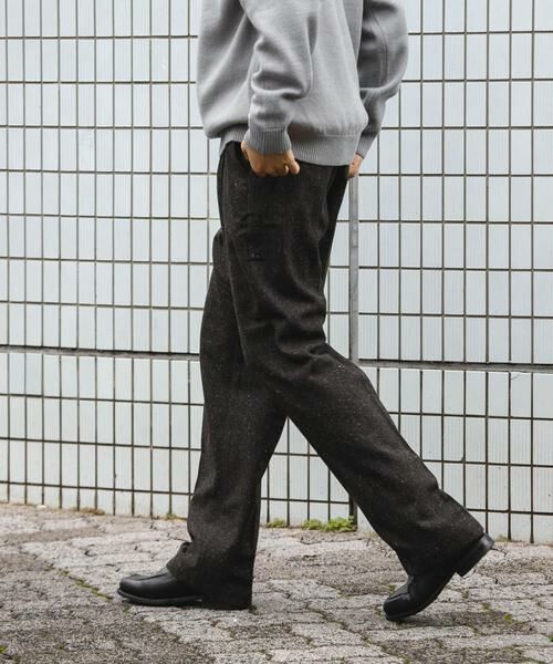 URBAN RESEARCH DOORS / アーバンリサーチ ドアーズ その他パンツ | ウールブレンドネップワンタックパンツ | 詳細6