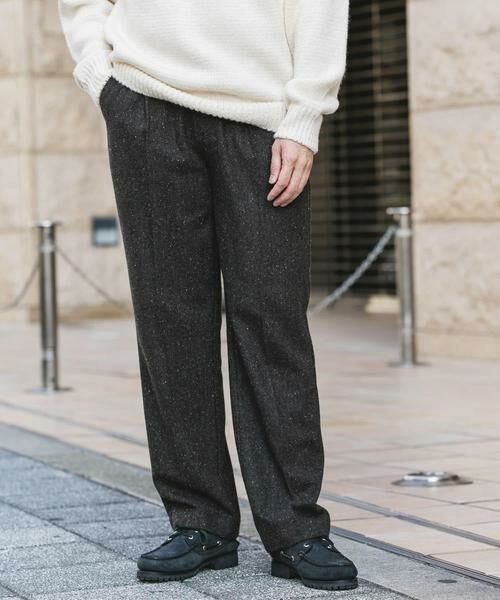 URBAN RESEARCH DOORS / アーバンリサーチ ドアーズ その他パンツ | ウールブレンドネップワンタックパンツ | 詳細22