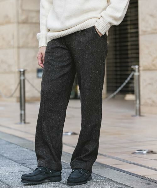 URBAN RESEARCH DOORS / アーバンリサーチ ドアーズ その他パンツ | ウールブレンドネップワンタックパンツ | 詳細23