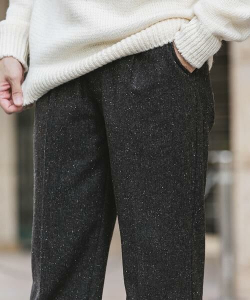 URBAN RESEARCH DOORS / アーバンリサーチ ドアーズ その他パンツ | ウールブレンドネップワンタックパンツ | 詳細24