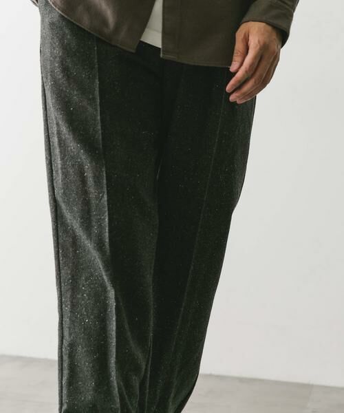 URBAN RESEARCH DOORS / アーバンリサーチ ドアーズ その他パンツ | ウールブレンドネップワンタックパンツ | 詳細28