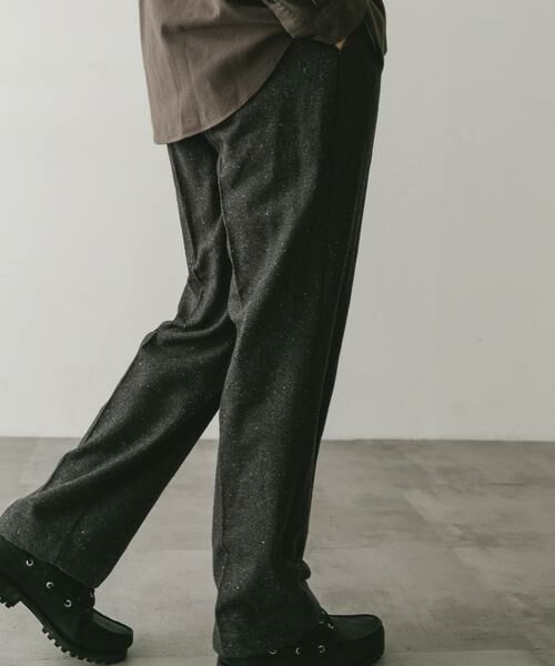 URBAN RESEARCH DOORS / アーバンリサーチ ドアーズ その他パンツ | ウールブレンドネップワンタックパンツ | 詳細29