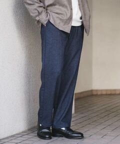 URBAN RESEARCH DOORS / アーバンリサーチ ドアーズ その他パンツ | ウールブレンドヘリンボーンタックパンツ