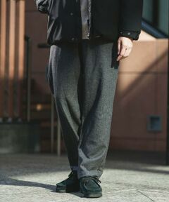 URBAN RESEARCH DOORS / アーバンリサーチ ドアーズ その他パンツ | ウールブレンドヘリンボーンタックパンツ