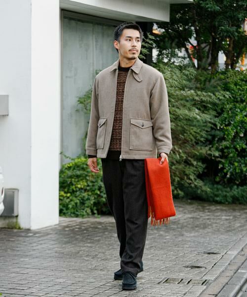 URBAN RESEARCH DOORS / アーバンリサーチ ドアーズ その他パンツ | ウールブレンドヘリンボーンタックパンツ | 詳細11