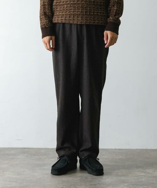URBAN RESEARCH DOORS / アーバンリサーチ ドアーズ その他パンツ | ウールブレンドヘリンボーンタックパンツ | 詳細13