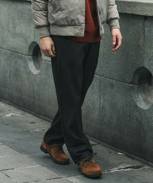 URBAN RESEARCH DOORS / アーバンリサーチ ドアーズ その他パンツ | ウールブレンドヘリンボーンタックパンツ | 詳細3