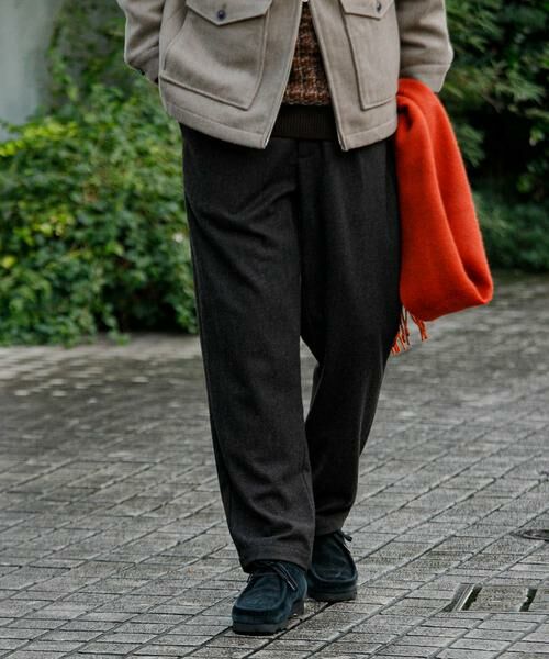 URBAN RESEARCH DOORS / アーバンリサーチ ドアーズ その他パンツ | ウールブレンドヘリンボーンタックパンツ | 詳細6