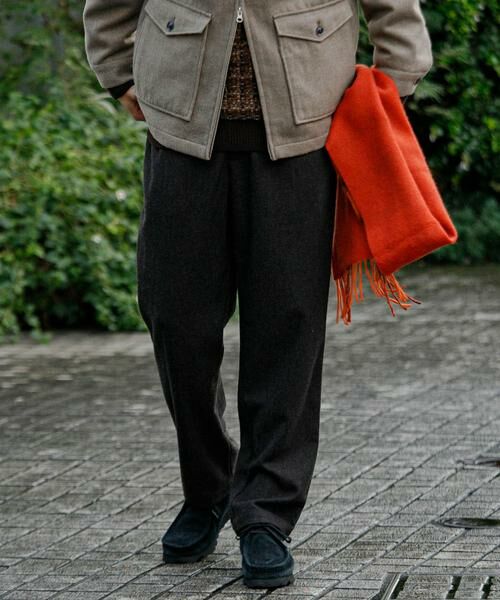 URBAN RESEARCH DOORS / アーバンリサーチ ドアーズ その他パンツ | ウールブレンドヘリンボーンタックパンツ | 詳細7