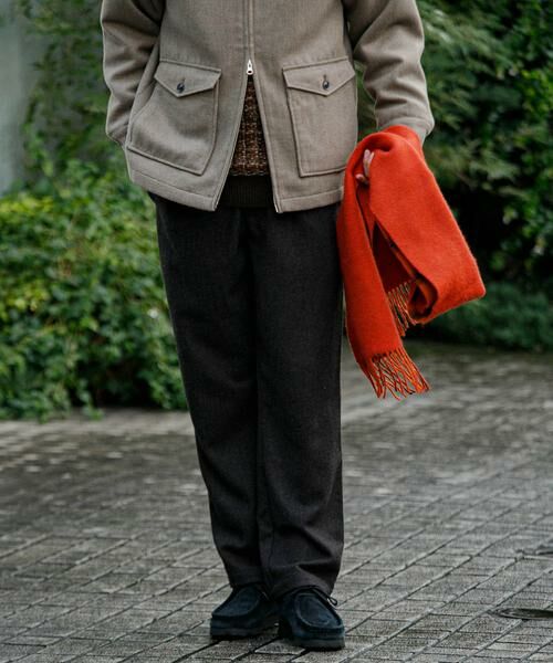 URBAN RESEARCH DOORS / アーバンリサーチ ドアーズ その他パンツ | ウールブレンドヘリンボーンタックパンツ | 詳細8