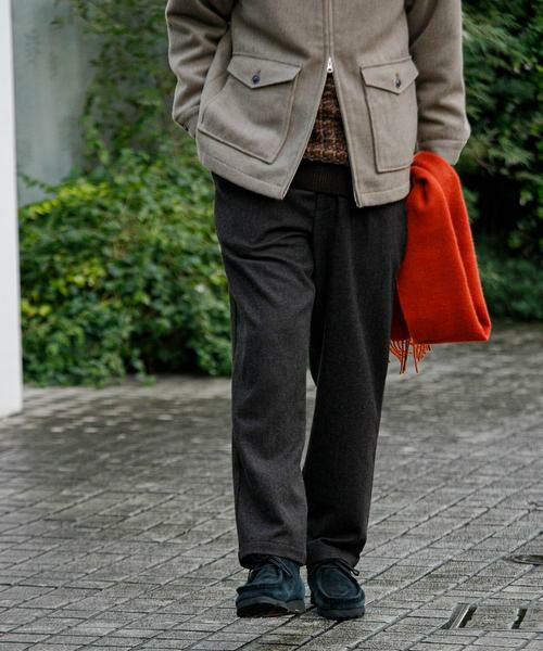 URBAN RESEARCH DOORS / アーバンリサーチ ドアーズ その他パンツ | ウールブレンドヘリンボーンタックパンツ | 詳細9