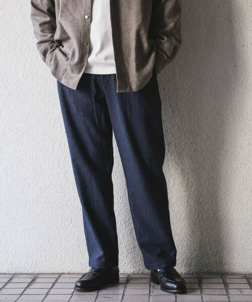 URBAN RESEARCH DOORS / アーバンリサーチ ドアーズ その他パンツ | ウールブレンドヘリンボーンタックパンツ | 詳細19