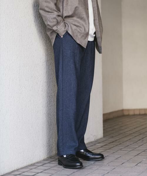 URBAN RESEARCH DOORS / アーバンリサーチ ドアーズ その他パンツ | ウールブレンドヘリンボーンタックパンツ | 詳細21