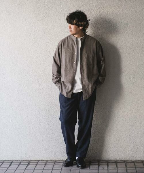 URBAN RESEARCH DOORS / アーバンリサーチ ドアーズ その他パンツ | ウールブレンドヘリンボーンタックパンツ | 詳細22