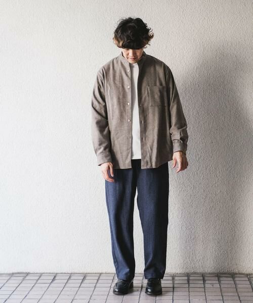 URBAN RESEARCH DOORS / アーバンリサーチ ドアーズ その他パンツ | ウールブレンドヘリンボーンタックパンツ | 詳細23