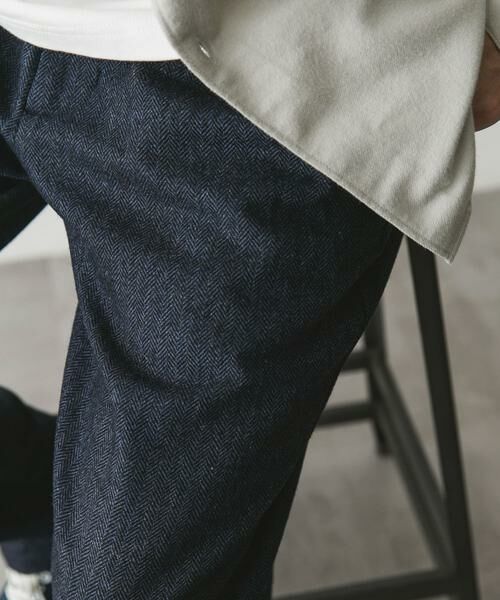 URBAN RESEARCH DOORS / アーバンリサーチ ドアーズ その他パンツ | ウールブレンドヘリンボーンタックパンツ | 詳細26