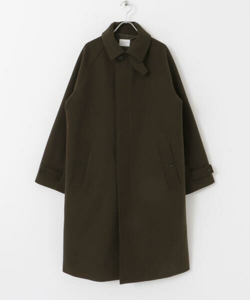 URBAN RESEARCH DOORS / アーバンリサーチ ドアーズ ステンカラーコート | ニットメルトン パデット バルマカンコート | 詳細12