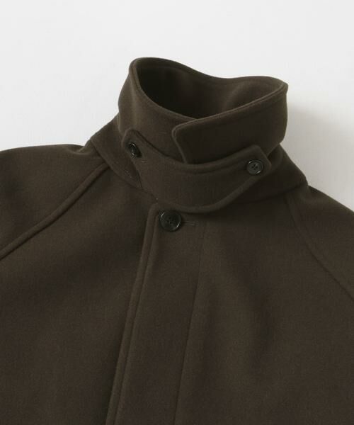 URBAN RESEARCH DOORS / アーバンリサーチ ドアーズ ステンカラーコート | ニットメルトン パデット バルマカンコート | 詳細13