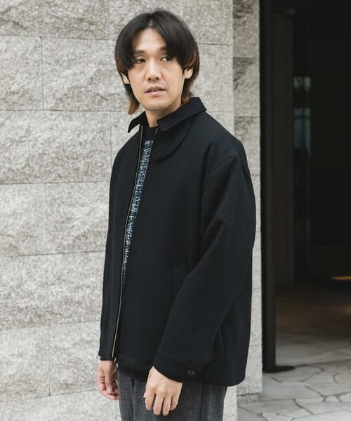 URBAN RESEARCH DOORS / アーバンリサーチ ドアーズ ブルゾン | ウールメルトンジップブルゾン | 詳細14