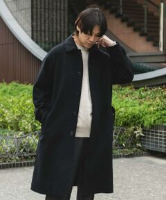 URBAN RESEARCH DOORS / アーバンリサーチ ドアーズ ステンカラーコート | ウールメルトンステンカラーコート