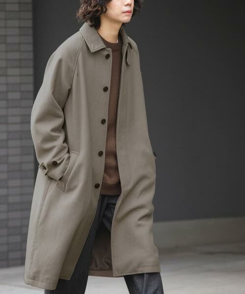 URBAN RESEARCH DOORS / アーバンリサーチ ドアーズ ステンカラーコート | ウールメルトンステンカラーコート | 詳細1