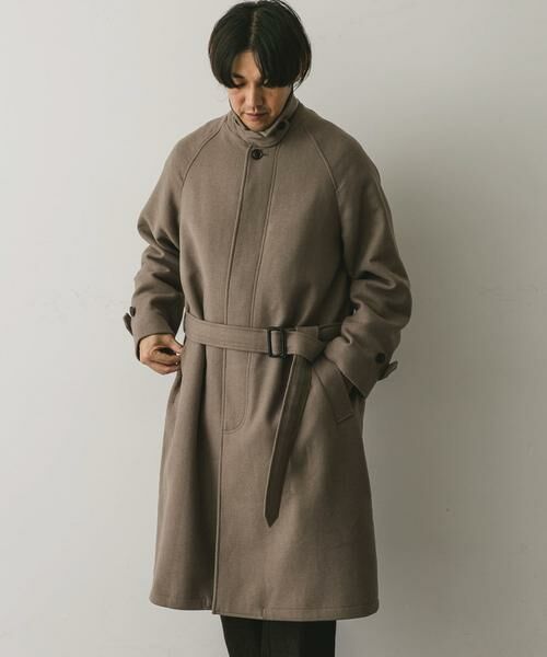 URBAN RESEARCH DOORS / アーバンリサーチ ドアーズ ステンカラーコート | ウールメルトンステンカラーコート | 詳細10