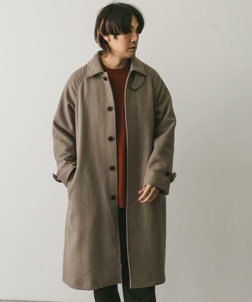 URBAN RESEARCH DOORS / アーバンリサーチ ドアーズ ステンカラーコート | ウールメルトンステンカラーコート | 詳細14