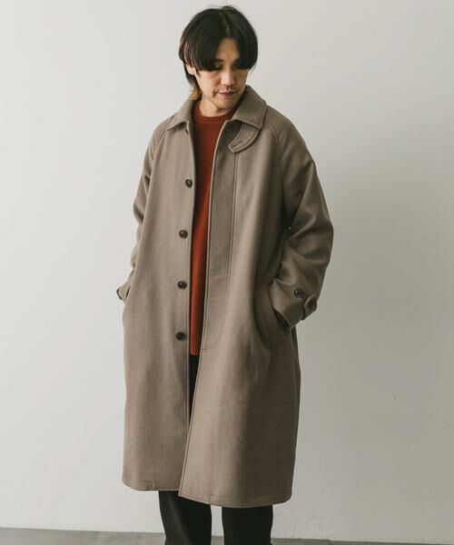 URBAN RESEARCH DOORS / アーバンリサーチ ドアーズ ステンカラーコート | ウールメルトンステンカラーコート | 詳細15