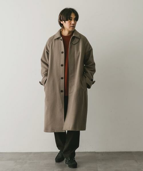 URBAN RESEARCH DOORS / アーバンリサーチ ドアーズ ステンカラーコート | ウールメルトンステンカラーコート | 詳細16