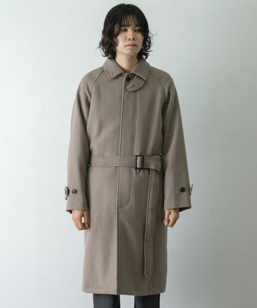 URBAN RESEARCH DOORS / アーバンリサーチ ドアーズ ステンカラーコート | ウールメルトンステンカラーコート | 詳細18