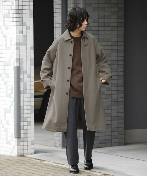 URBAN RESEARCH DOORS / アーバンリサーチ ドアーズ ステンカラーコート | ウールメルトンステンカラーコート | 詳細4