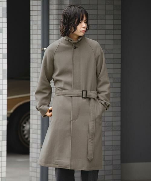 URBAN RESEARCH DOORS / アーバンリサーチ ドアーズ ステンカラーコート | ウールメルトンステンカラーコート | 詳細5