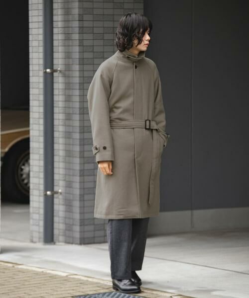 URBAN RESEARCH DOORS / アーバンリサーチ ドアーズ ステンカラーコート | ウールメルトンステンカラーコート | 詳細7