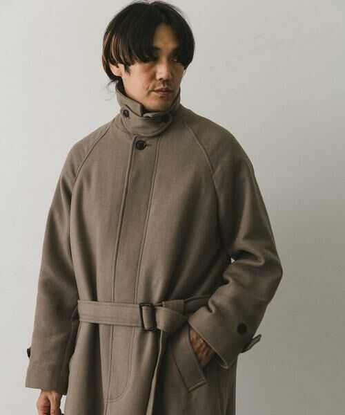 URBAN RESEARCH DOORS / アーバンリサーチ ドアーズ ステンカラーコート | ウールメルトンステンカラーコート | 詳細8