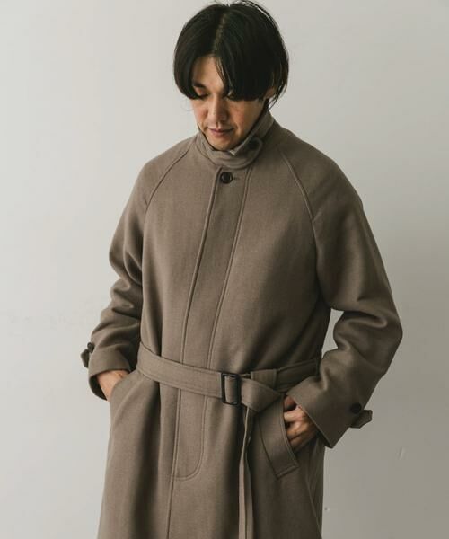 URBAN RESEARCH DOORS / アーバンリサーチ ドアーズ ステンカラーコート | ウールメルトンステンカラーコート | 詳細9