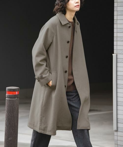 URBAN RESEARCH DOORS/アーバンリサーチ ドアーズ ウールメルトンステンカラーコート モカ L URBAN RESEARCH DOORS/アーバンリサーチ ドアーズ ウールメルトンステンカラーコート モカ L