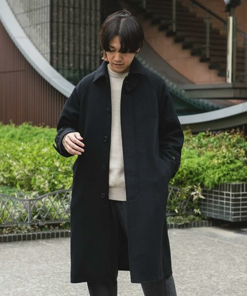 URBAN RESEARCH DOORS / アーバンリサーチ ドアーズ ステンカラーコート | ウールメルトンステンカラーコート | 詳細28