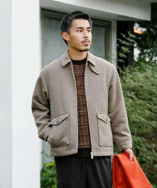 URBAN RESEARCH DOORS / アーバンリサーチ ドアーズ その他アウター | ウールブレンドハリントンジャケット | 詳細1