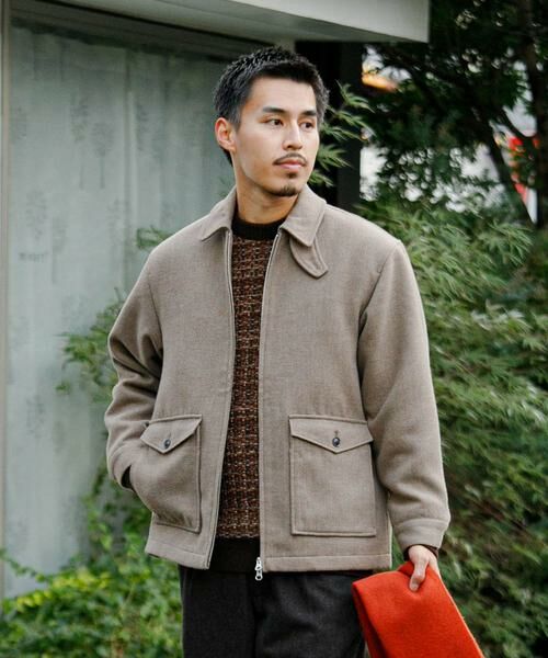 URBAN RESEARCH DOORS / アーバンリサーチ ドアーズ その他アウター | ウールブレンドハリントンジャケット | 詳細2