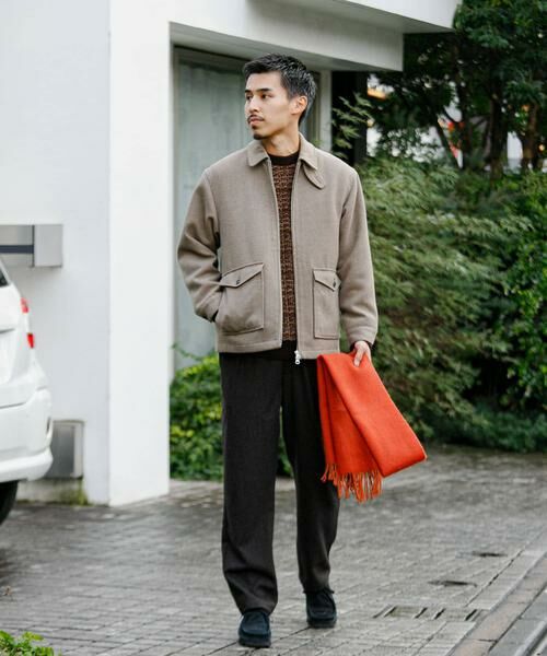 URBAN RESEARCH DOORS / アーバンリサーチ ドアーズ その他アウター | ウールブレンドハリントンジャケット | 詳細4