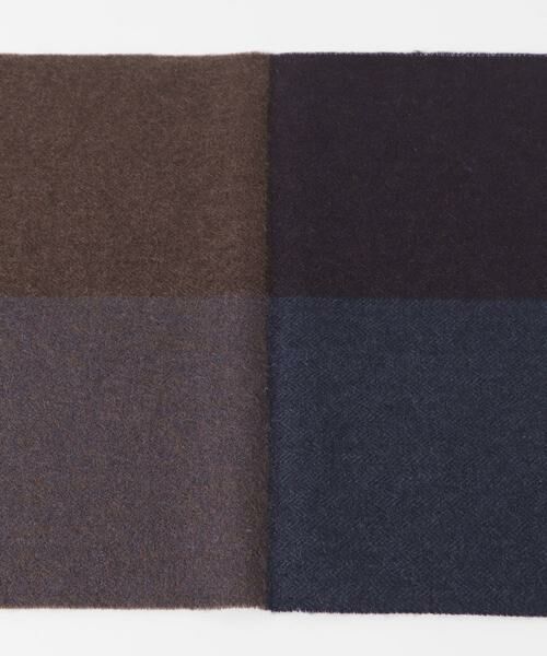 URBAN RESEARCH DOORS / アーバンリサーチ ドアーズ マフラー・ショール・スヌード・ストール | カシミヤブレンドパネルマフラー | 詳細4